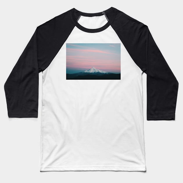 Mount Hood V Baseball T-Shirt by HannahKemp